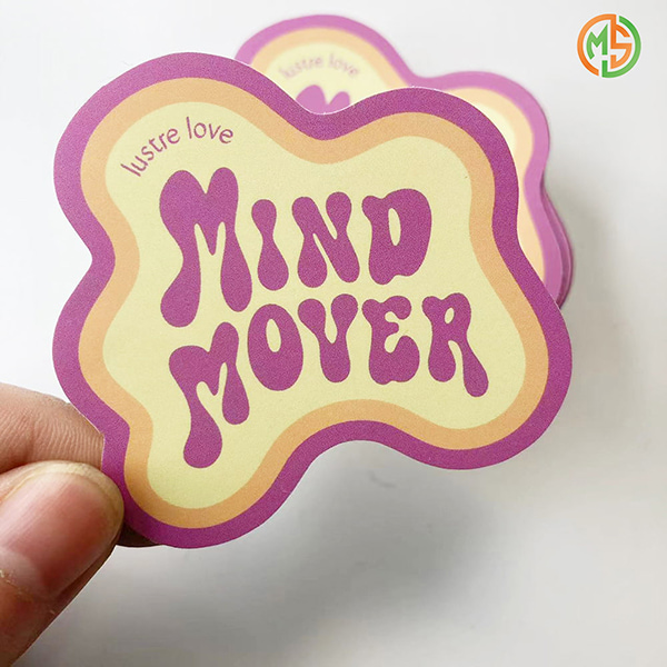 printed die cut sticker