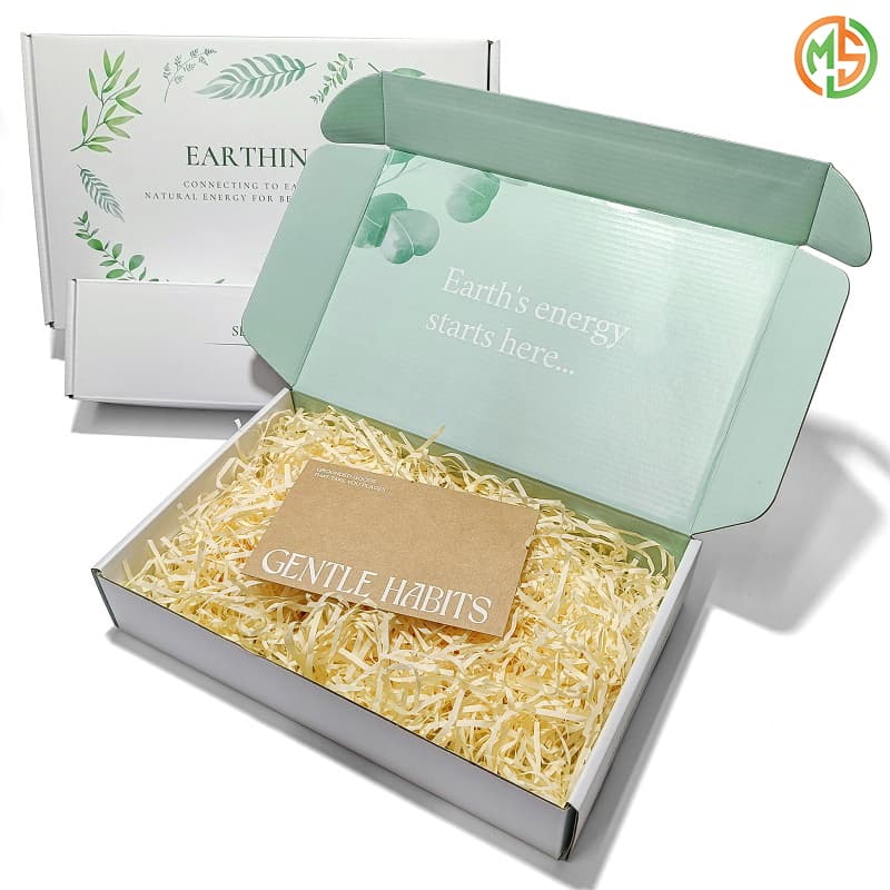 luxury folding kraft gift mailer shipping box