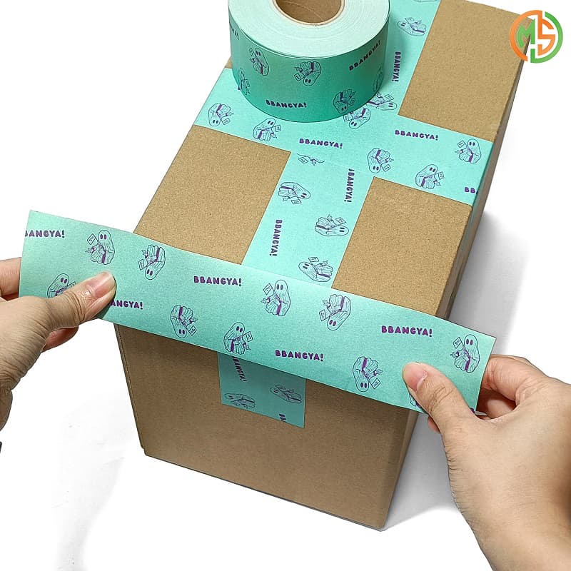 Custom Printed  Recyclable Kraft Paper Tape
